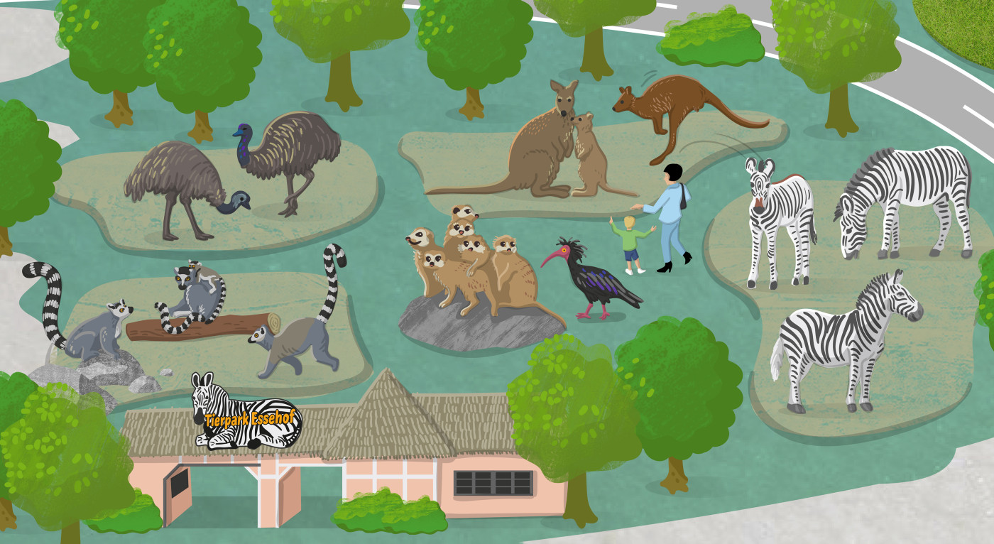 Zoo Lehre Illustration